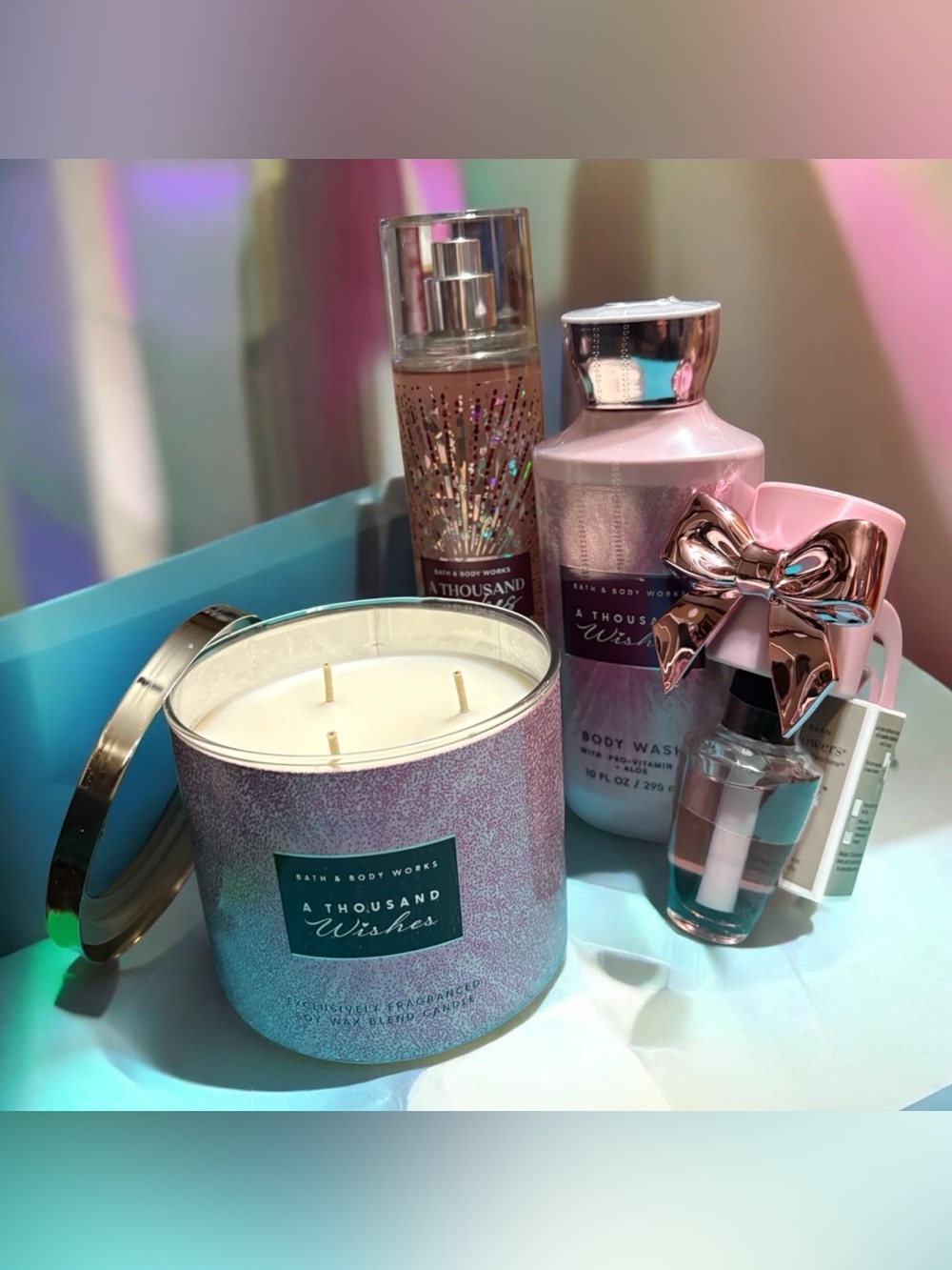 Bath & Body Works A Thousand Wishes Pink Gift Set